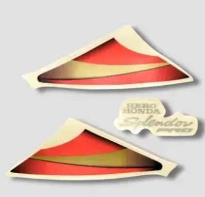 Sticker H.L.Firing  for Splendor Pro [Maroon Tank-Red]-ABK