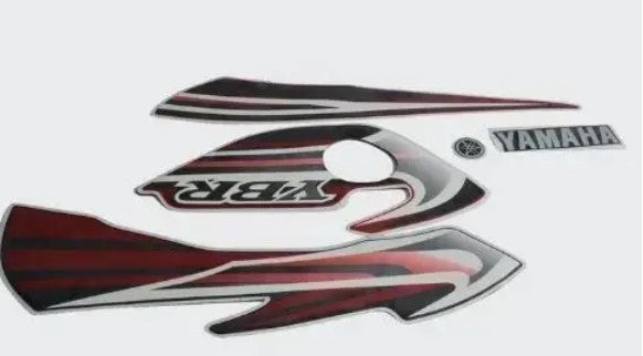 Sticker Set for  YBR T2 [Black Tank-Red]-YAMAHA