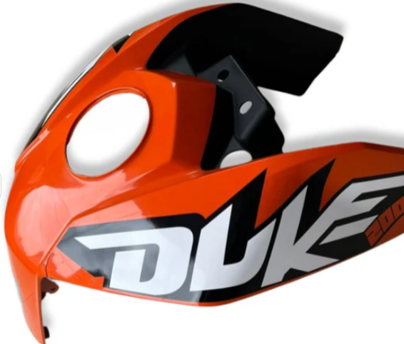 Tank Upper Cover( orange with decals) for Ktm Duke 200-KTM