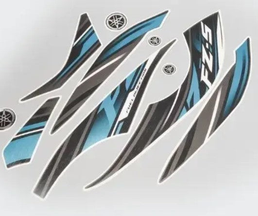 Sticker Set FZS for T10 [Grey Tank]-YAMAHA