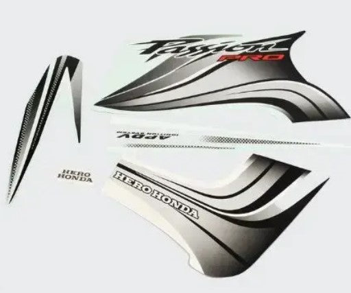 Sticker Set for Passion Pro T2 [Silver Tank-Black] -HERO